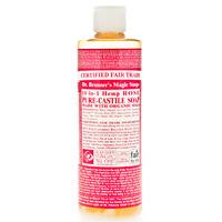 dr bronners organic rose liquid soap 473ml