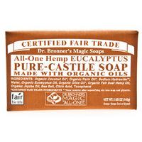 Dr Bronner\'s Eucalyptus Organic Pure Soap Bar - 140g