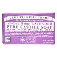 dr bronners lavender organic soap bar 140g