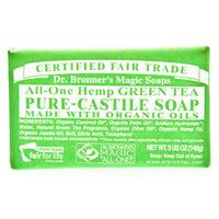 Dr Bronner\'s Green Tea Organic Soap Bar - 140g