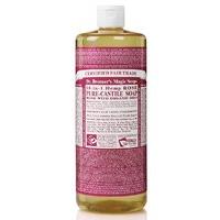 dr bronners rose castile liquid soap 946ml