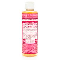 dr bronners organic rose liquid soap 237ml