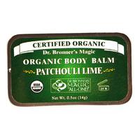 dr bronners organic body balm patchouli lime 14g
