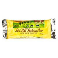 dr mercola pro puff protein bar peanut butter chocolate chip 50g