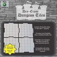 Dry Erase Dungeon Tiles - Pack Of Thirty Six 5 Interlocking Tiles