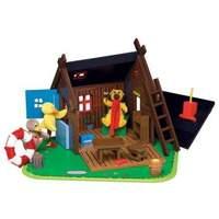 Dr - Bamses Hus - Wooden - Including Figures (6118)