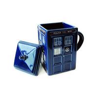 Dr Who 3D Moulded Tardis Mug with Lid