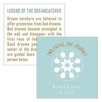 Dreamcatcher Legend Square Favour Card