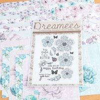 dreamees something sweet and swirly a5 stamp set and paper collection  ...