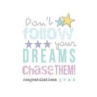 dreams congratulations card