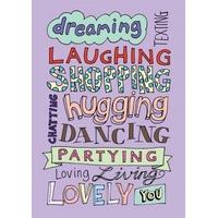 Dreaming Shopping Laughing | General Card | LL1101