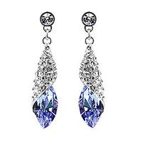 Drop Earrings Statement Jewelry Elegant Fashion Crystal Alloy Drop Jewelry For Party Birthday Gift Daily 1 Pair