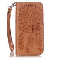 Dream Catcher Pattern Embossing Material PU Card Holder Leather for iPhone 7 7 Plus 6s 6 Plus SE 5s 5