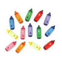 Dress It Up Shaped Novelty Buttons Crayons