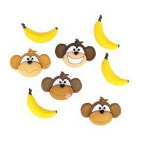 Dress It Up Shaped Novelty Buttons Monkey See Monkey Do