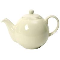 Dripless Ceramic Teapot, 4-Cup, Ivory, Ceramic