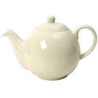 dripless ceramic teapot 4 cup ivory ceramic