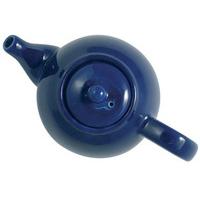Dripless Ceramic Teapot, 4-Cup, Cobalt Blue, Ceramic