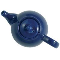 dripless ceramic teapot 4 cup cobalt blue ceramic