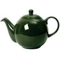 Dripless Ceramic Teapot, 4-Cup, Green, Ceramic