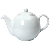 dripless ceramic teapot 2 cup white ceramic