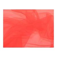 Dress Net Fabric Fluorescent Orange