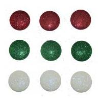 Dress It Up Shaped Novelty Button & Embellishment Packs Glitter Dots