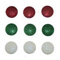 dress it up shaped novelty button embellishment packs glitter dots