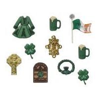 dress it up shaped novelty button embellishment packs ireland