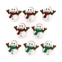 Dress It Up Shaped Novelty Buttons Christmas Sew Cute Snowmen