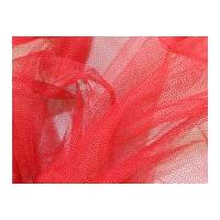 Dress Net Fabric Dark Red