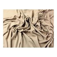 drapey polyester stretch jersey dress fabric sand