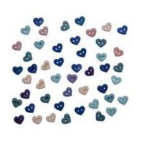 dress it up shaped novelty buttons hearts romance mini39s