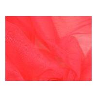 Dress Net Fabric Fluorescent Red