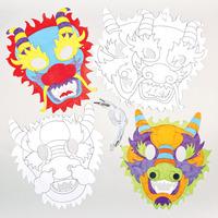 dragon colour in masks pack of 30