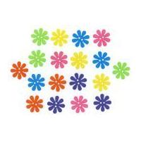 Dress It Up Shaped Novelty Buttons Retro Flowers