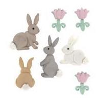 Dress It Up Shaped Novelty Buttons CottonTails