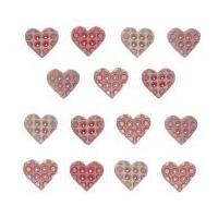 Dress It Up Shaped Novelty Buttons Baby Girl Hearts