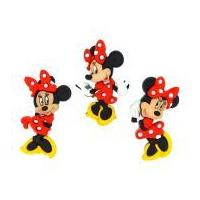 Dress It Up Disney Shaped Novelty Buttons Minnie Mouse
