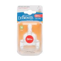 Dr Brown\'s Level 1 Teat Twin Pack 0m+