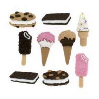 Dress It Up Shaped Novelty Buttons Freezer Treats