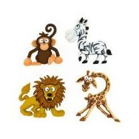 Dress It Up Shaped Novelty Buttons Silly Safari