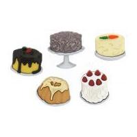 dress it up shaped novelty buttons let them eat cake
