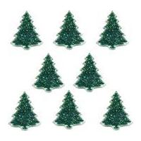 Dress It Up Shaped Novelty Buttons Christmas Trees