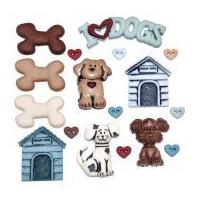 dress it up shaped novelty buttons it39s a dogs life