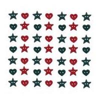 Dress It Up Shaped Novelty Buttons Christmas Garland