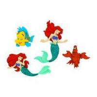 Dress It Up Disney Shaped Novelty Buttons The Little Mermaid