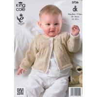 Dress and Short Cardigan in King Cole Comfort Baby DK (3736)