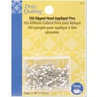 Dritz Quilting White Dipped Head Applique Pins-3/4 150/Pkg 243645