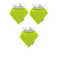 dribble ons bandana bib bright green 3 pack gift wrap available